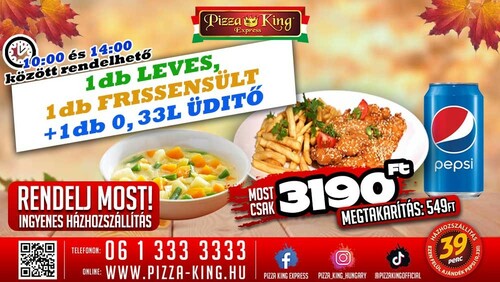 Pizza King 21 - A menü - Szuper ajánlat - Online order